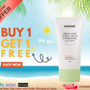Omitted Fresh Lime Ultra-Light Hydrating Sunscreen (50ml)