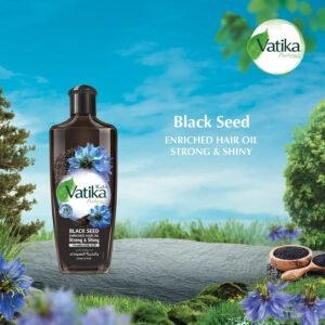Vatika Naturals Dabur Enriched Black Seed Hair Oil – Strengthening & Shine-200ml