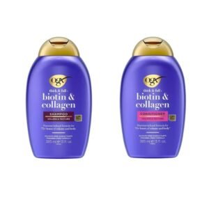 OGX Biotin & Collagen Shampoo-385ml & Biotin & Collagen Conditioner-385ml