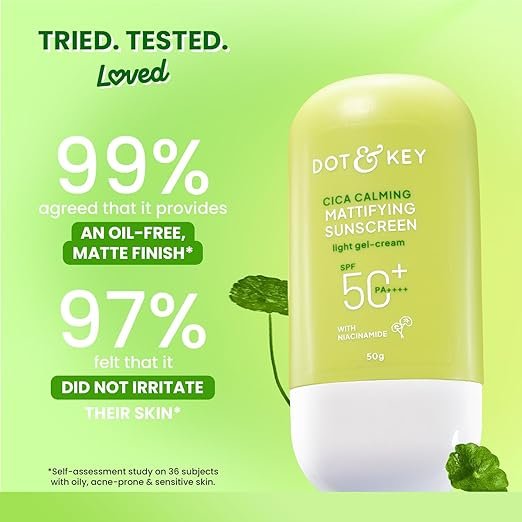 Dot & Key CICA Calming Mattifying Sunscreen SPF 50-50g - Image 3