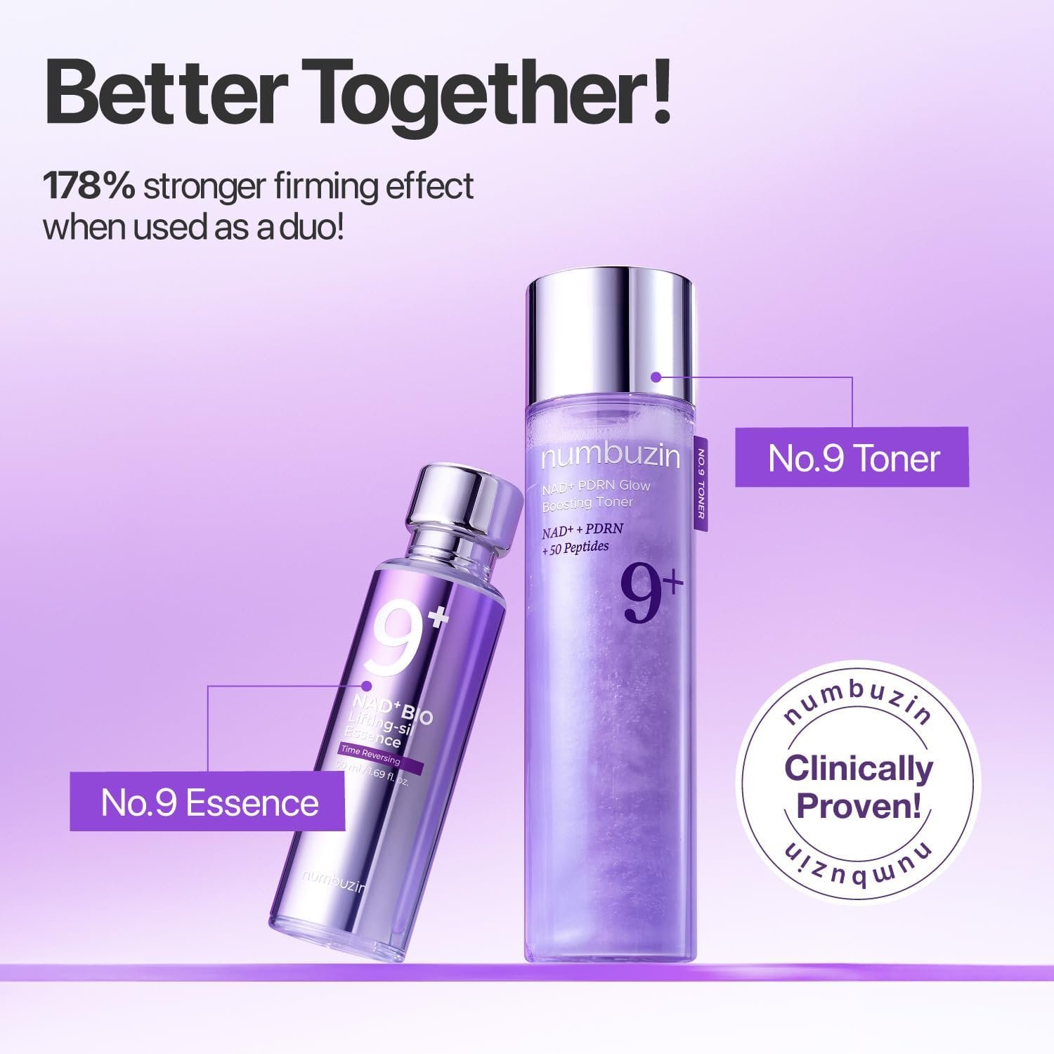 Numbuzin No.9 NAD+ Salmon PDRN Glow Boosting Toner-150ml - Image 7