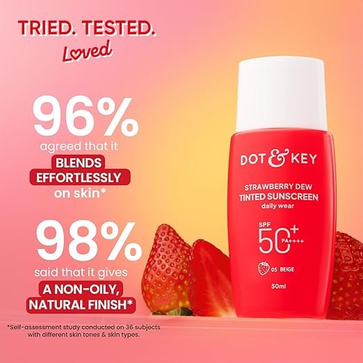 Dot & Key Strawberry Dew Tinted Sunscreen SPF 50 (50ml) - Image 2