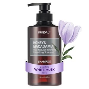 KUNDAL Honey & Macadamia Natural Shampoo [White Musk] -(500ML)