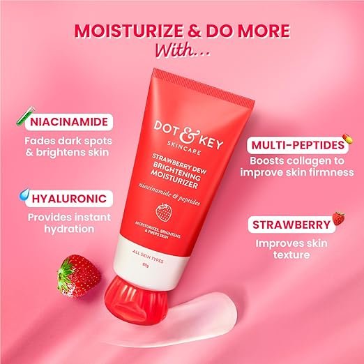 Dot & Key Strawberry Brightening Moisturizer-80g - Image 2