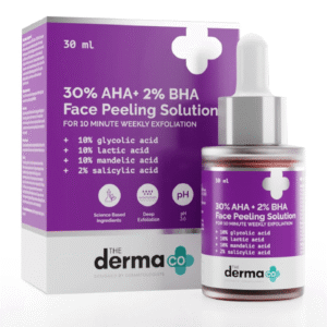 The Derma Co 30% AHA + 2% BHA Peeling Solution – 30ml-(EXP 31/10/2026)