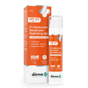 The Derma Co 1% Hyaluronic Sunscreen Hydrating Gel SPF 50-(50g)