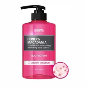 KUNDAL Honey & Macadamia Body Lotion, Cherry Blossom-500ml