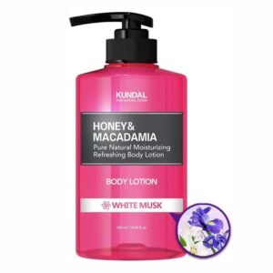 KUNDAL Honey & Macadamia Pure Natural Moisturizing Refreshing Body Lotion White Musk-500ml