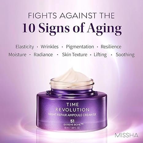 MISSHA Time Revolution Night Repair Ampoule Cream-50ml - Image 5