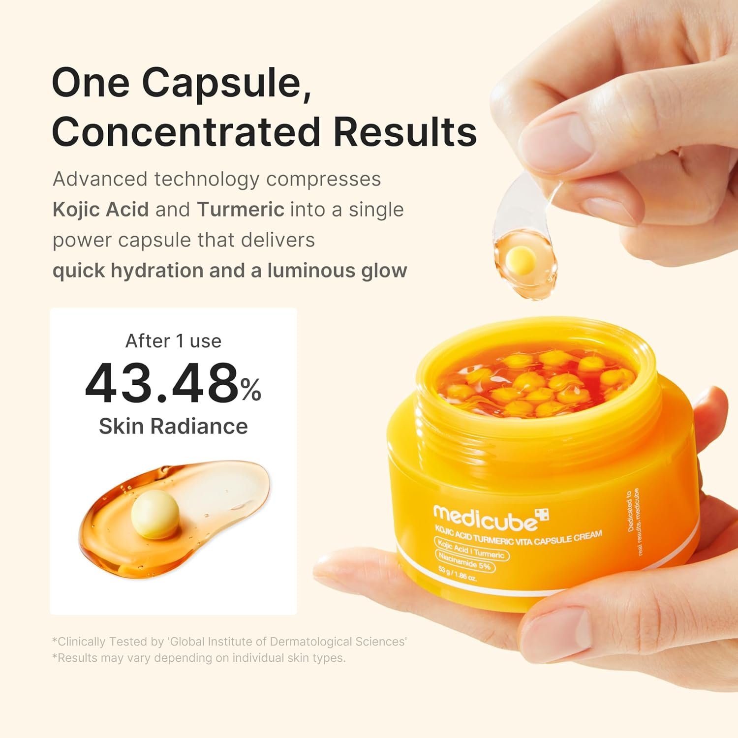 Medicube Kojic Acid & Turmeric Capsule Cream-55g - Image 5