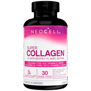 NeoCell Super Collagen + C with Biotin | +C Avec Biotin-90 Tablets