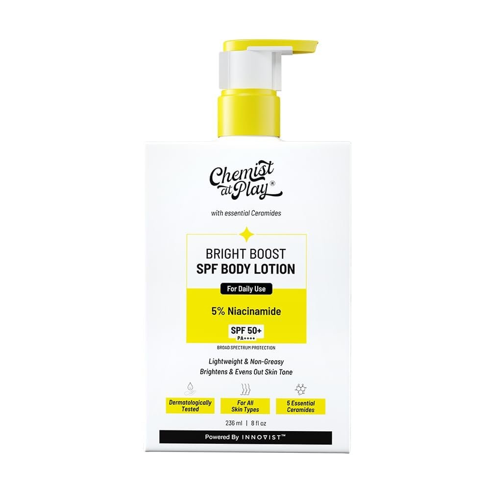 Chemist At Play Bright Boost SPF Body Lotion | With 5% Niacinamide & SPF 50+(236ml)