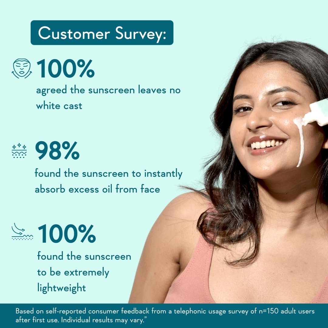 WishCare 5% Niacinamide Oil Balance Fluid Sunscreen SPF 50 PA++++(50ml) - Image 2