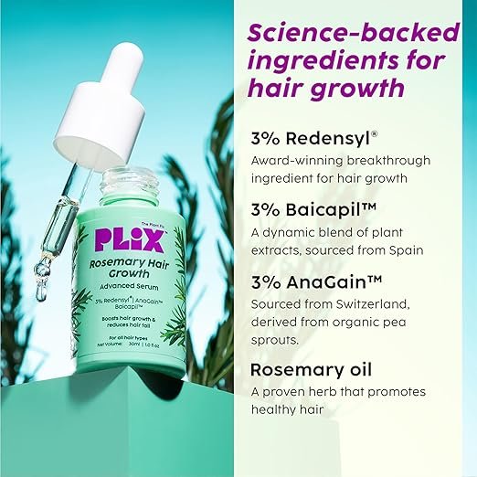 Plix Rosemary Hair Growth Advanced Serum (30 ml) - Image 3