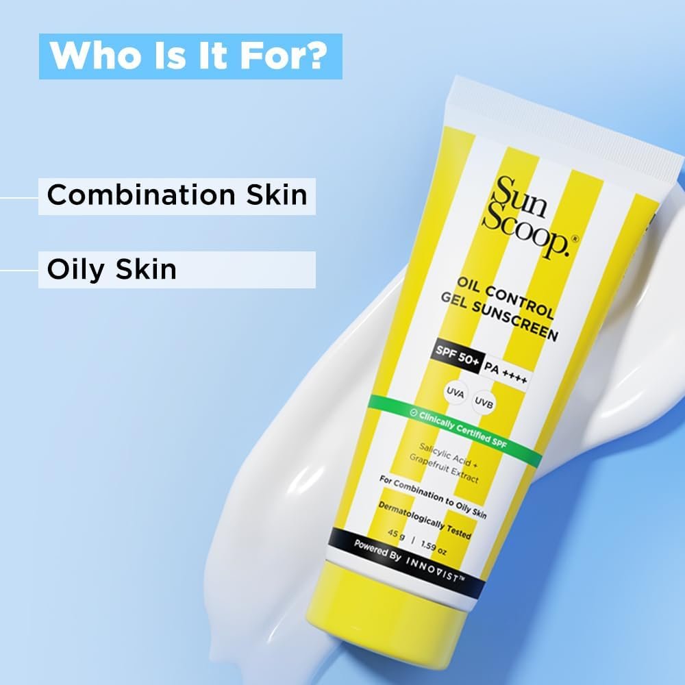 Sunscoop Oil-Control Gel Sunscreen | SPF 50+ (45g) - Image 2