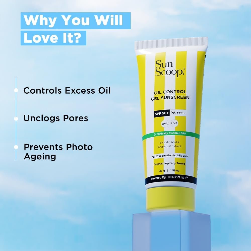 Sunscoop Oil-Control Gel Sunscreen | SPF 50+ (45g) - Image 4