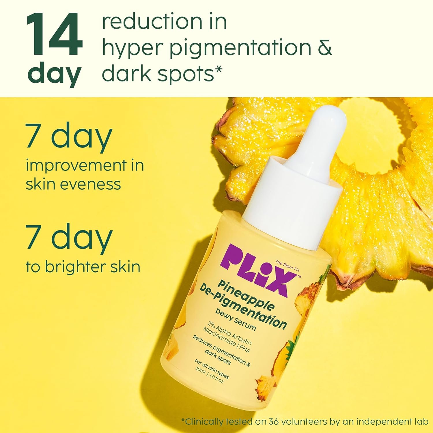 PLIX Pineapple Depigmentation Dewy Serum-30ml - Image 2