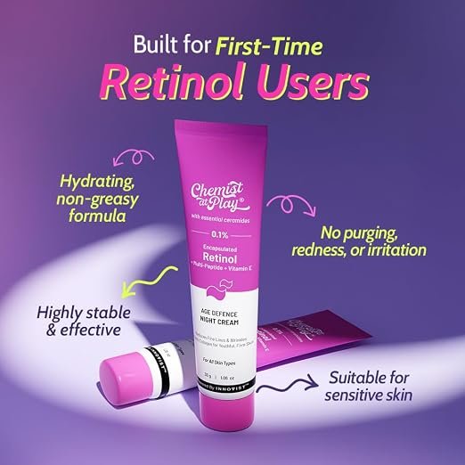 Chemist At Play 0.1% Encapsulated Retinol Night Cream-30g - Image 5
