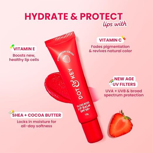 Dot & Key Strawberry Lip Balm-12g - Image 4