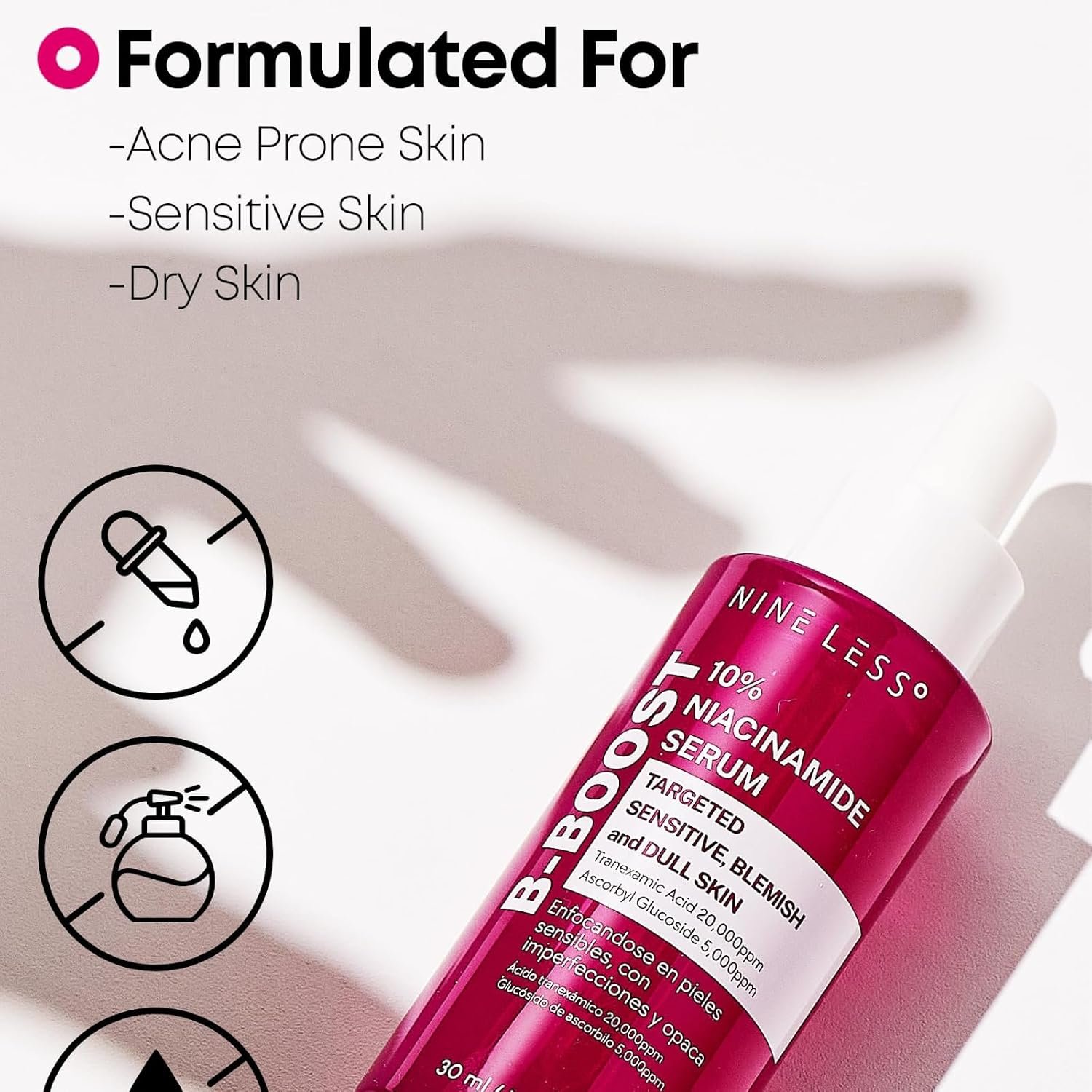 NINELESS B-Boost 10% Niacinamide Serum-30ml - Image 5