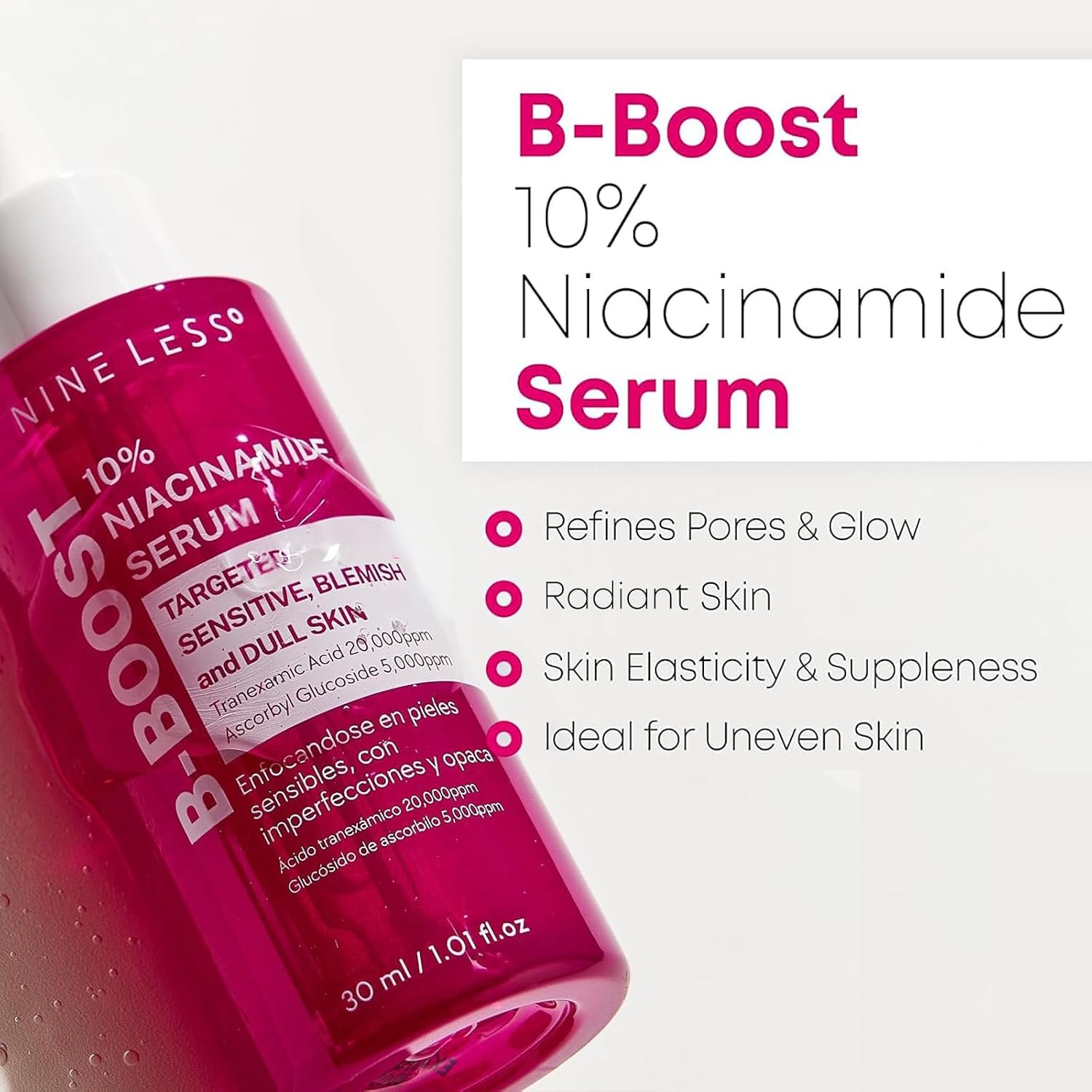 NINELESS B-Boost 10% Niacinamide Serum-30ml - Image 4