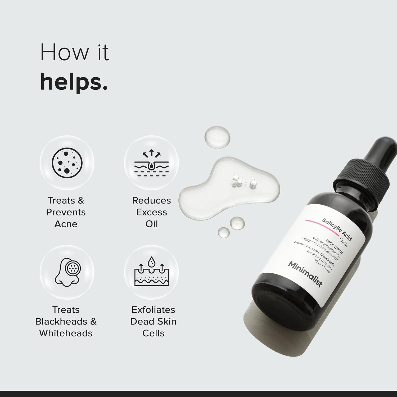 Minimalist 2% Salicylic Acid Serum-30ml - Image 4