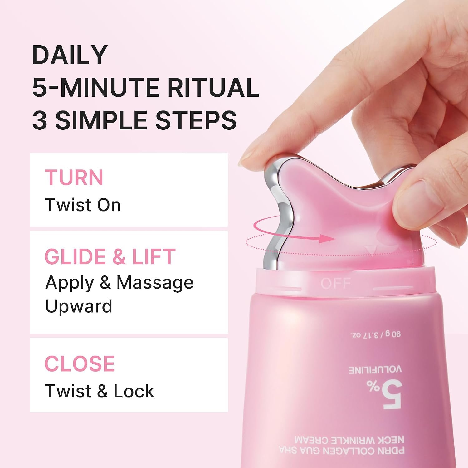Medicube PDRN Collagen Gua Sha Neck Wrinkle Cream-90g - Image 4