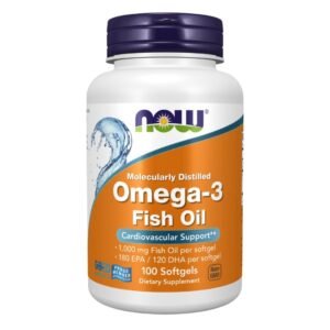 NOW Foods Omega-3 Fish Oil – 100 Softgels